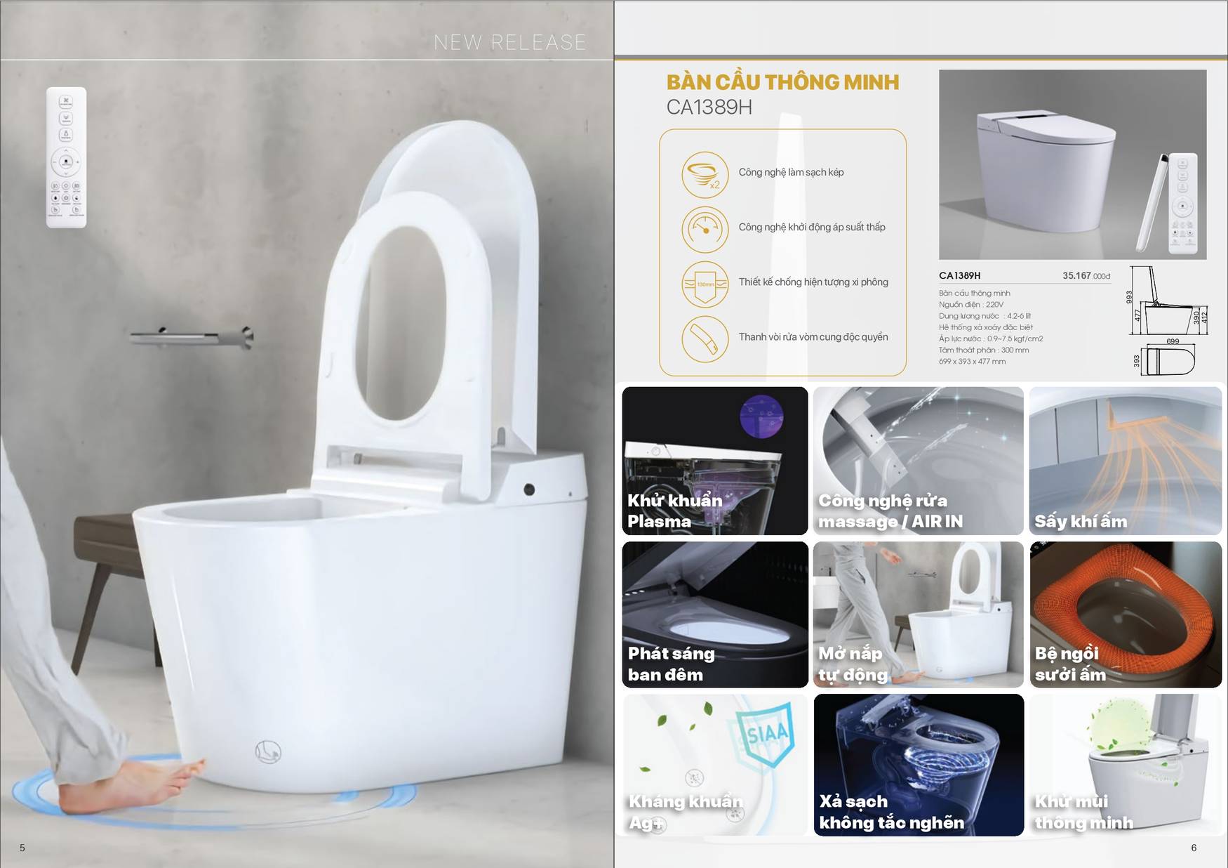 Thiết bị vệ sinh CAESAR Catalogue và Bảng giá mới nhất 2025 /Page 4